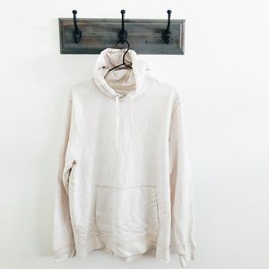 Abercrombie & Fitch White Hoodie Sweatshirt L